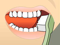 Tooth brushing image 1